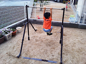 庭で組み立てれば即遊べます！